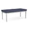 Lesro Lenox Steel 2 Seat Bench, Denim (Blue) Seat, Denim Back, 45 W 21 L 18.5 H, Linette Vinyl Seat LS2001 - alternate 3